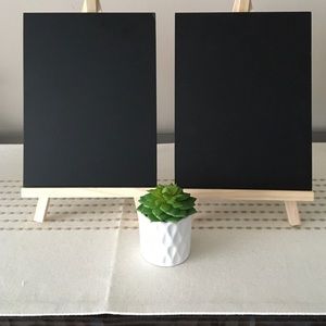2 Mini Easel Chalkboards